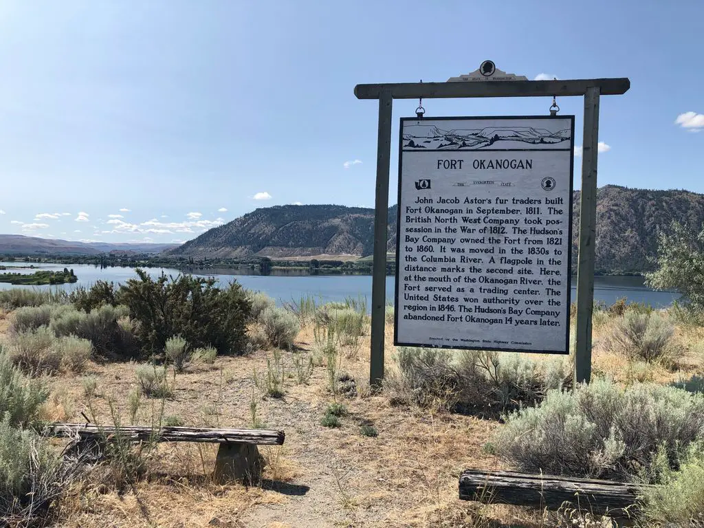 WA State Historical Marker #28 - Fort Okanogan