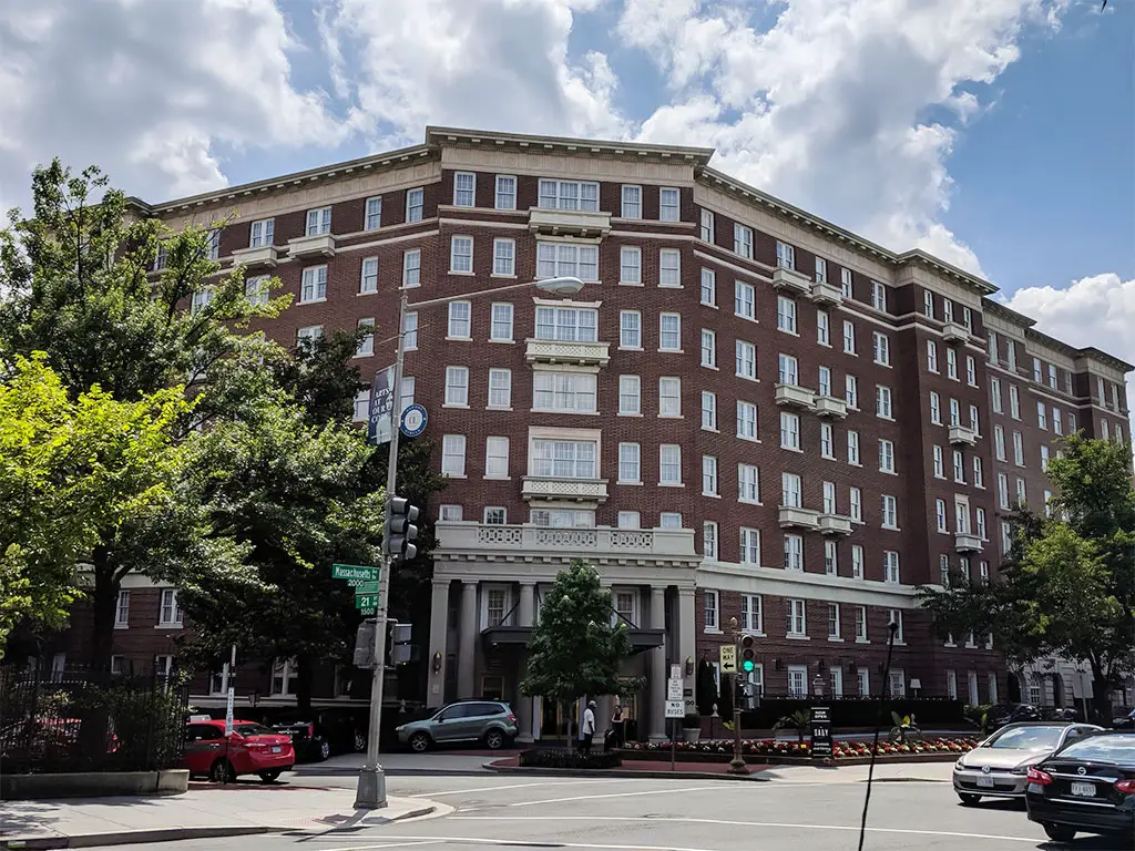 fairfax hotel washington dc history